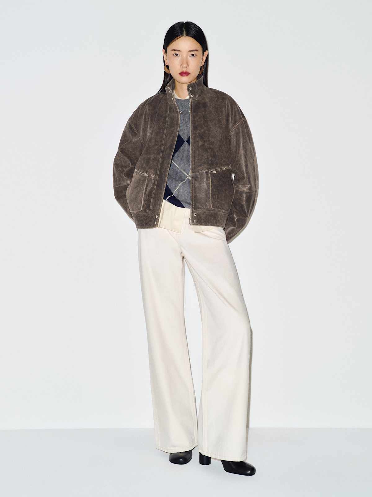 Veda Harrison Leather Oversized Bomber