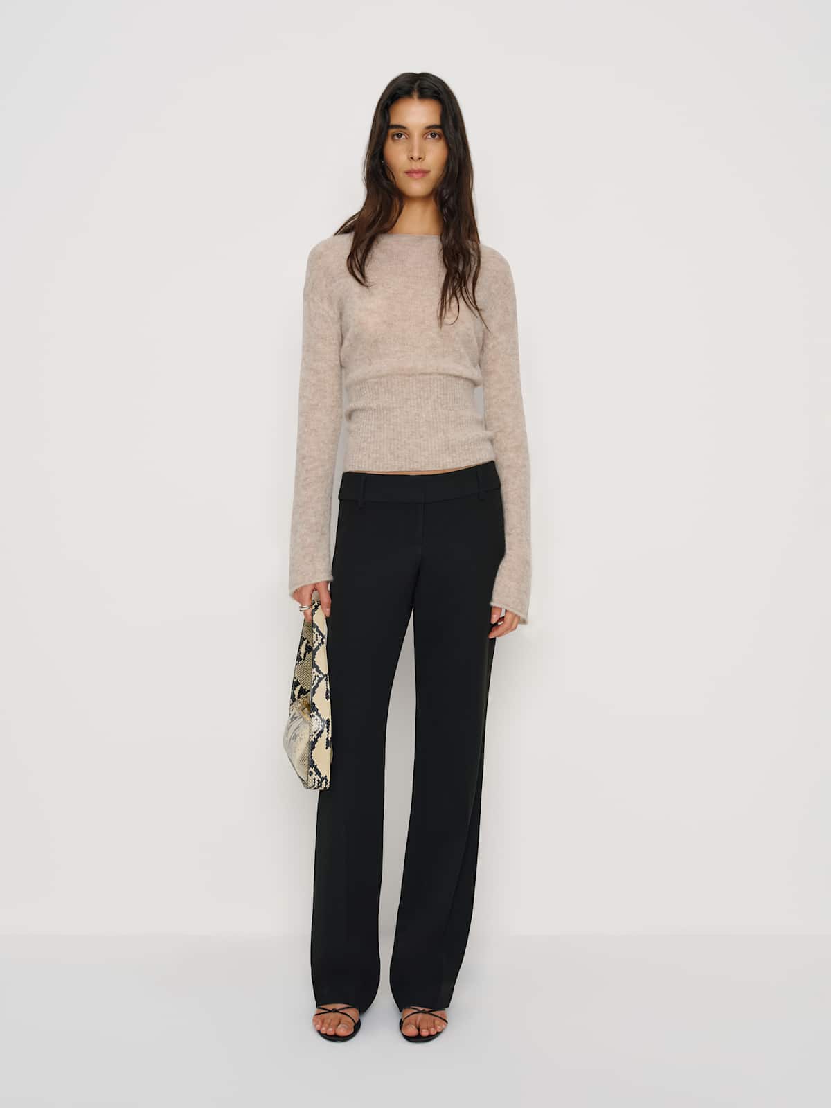 Soren Sheer Alpaca Sweater Top - thumbnail 3