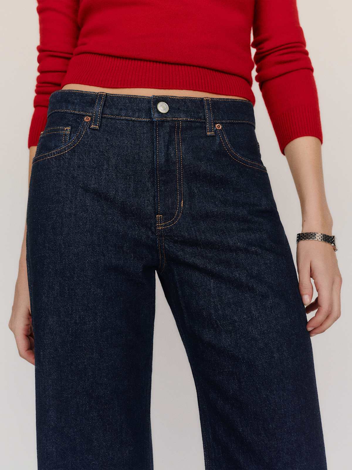 Cary Low Rise Slouchy Wide Leg Short Jeans - thumbnail 5