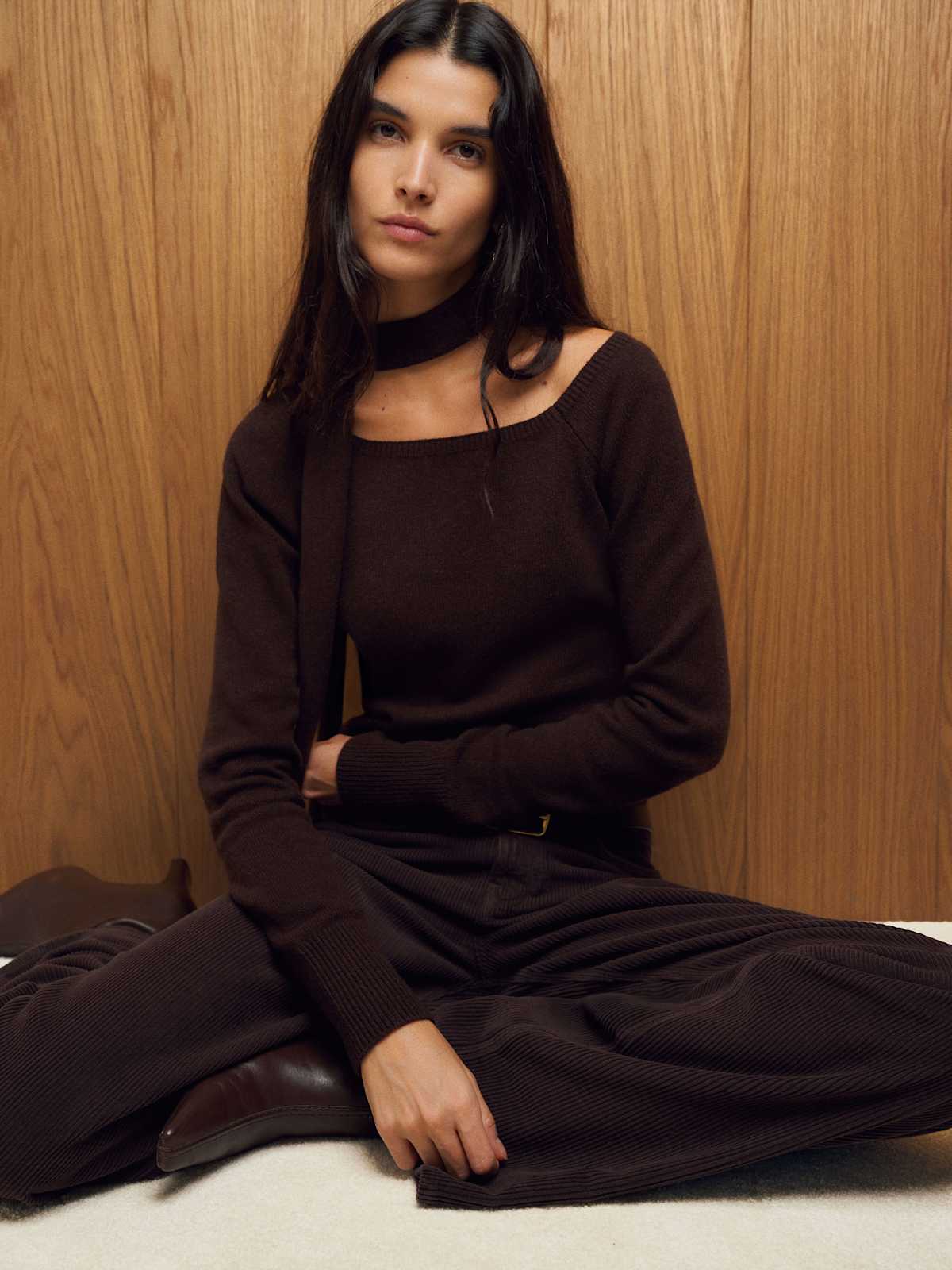 Irene Cashmere Sweater And Scarf Set - thumbnail 5