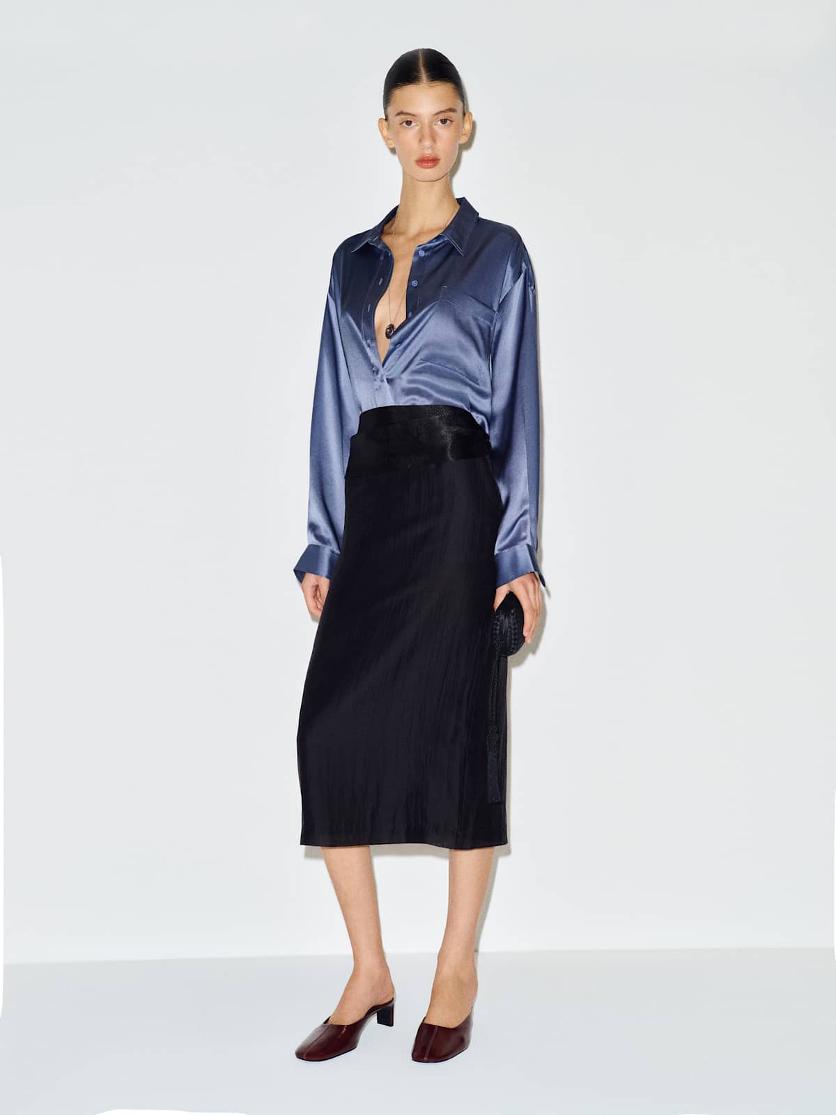 Eli Oversized Silk Shirt