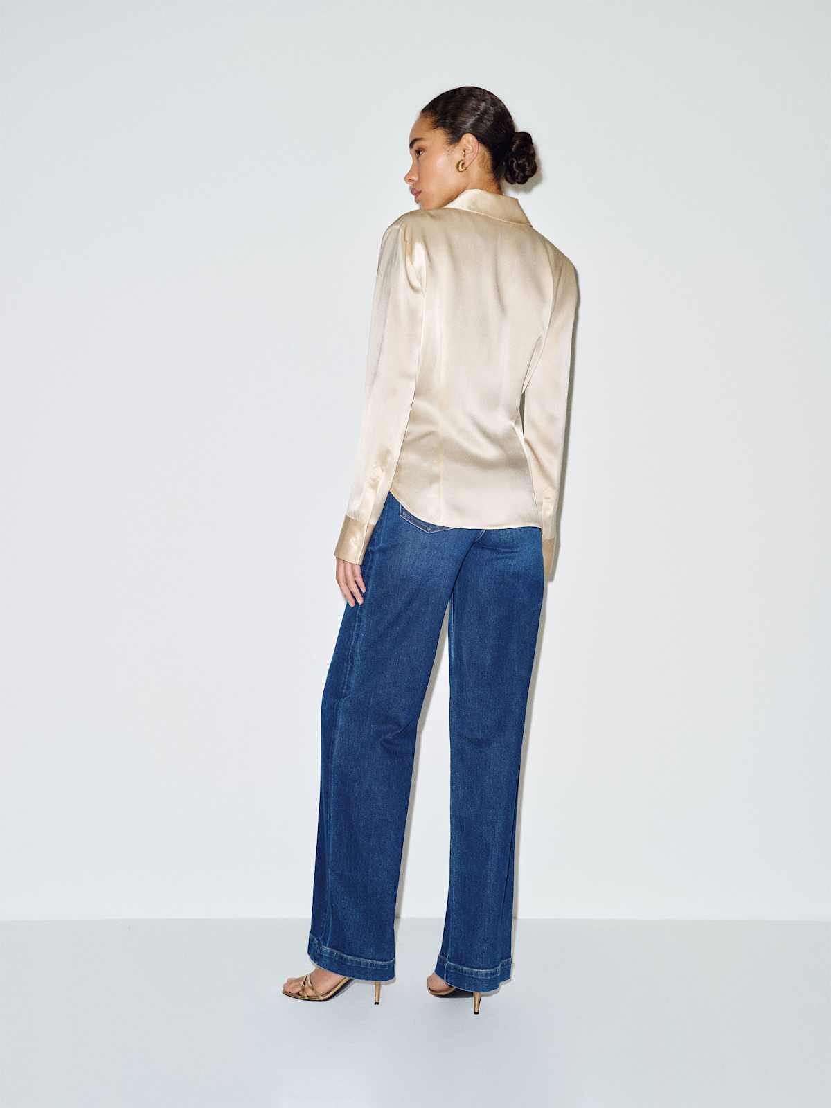 Raya Fitted Silk Shirt - thumbnail 5