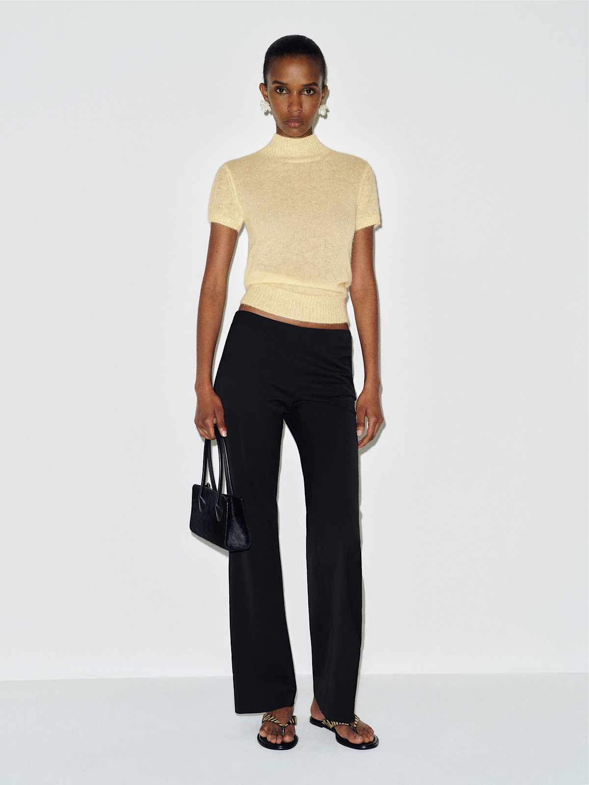 Laurel Sheer Alpaca Mock Neck