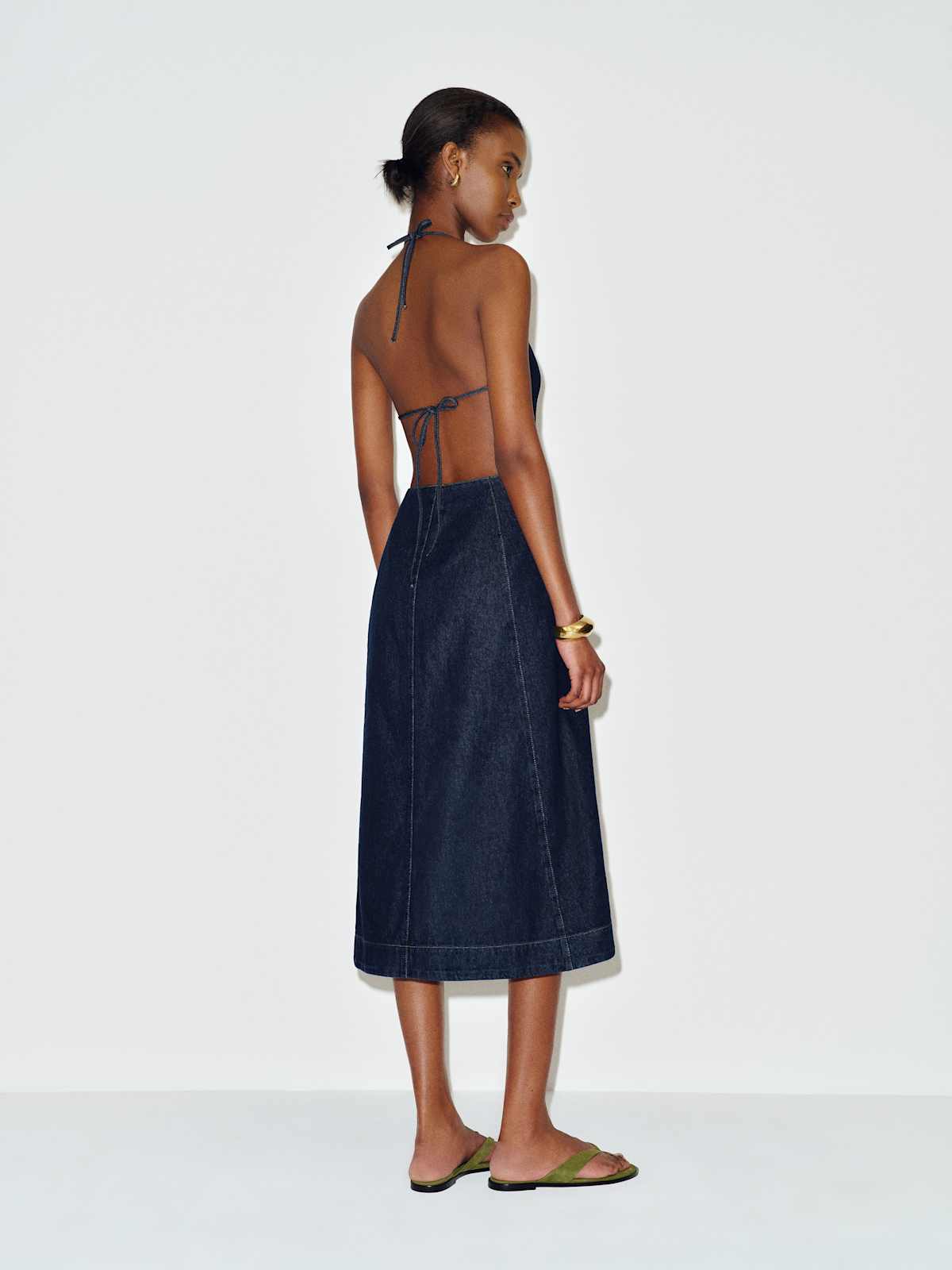Manon Denim Midi Dress - thumbnail 3