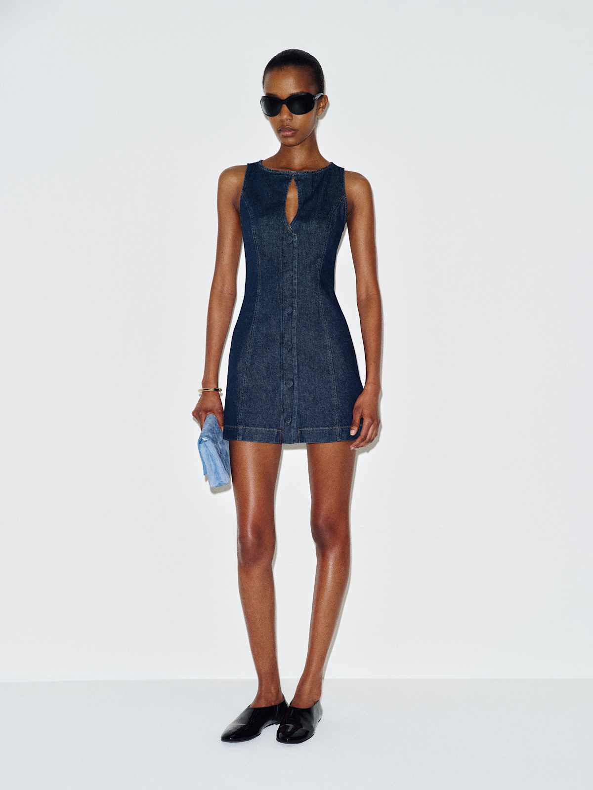 Pola Denim Mini Dress