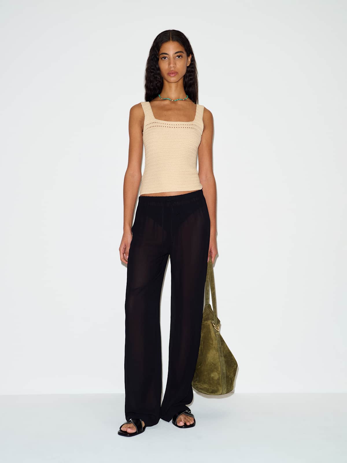Azara Cotton Sweater Tank