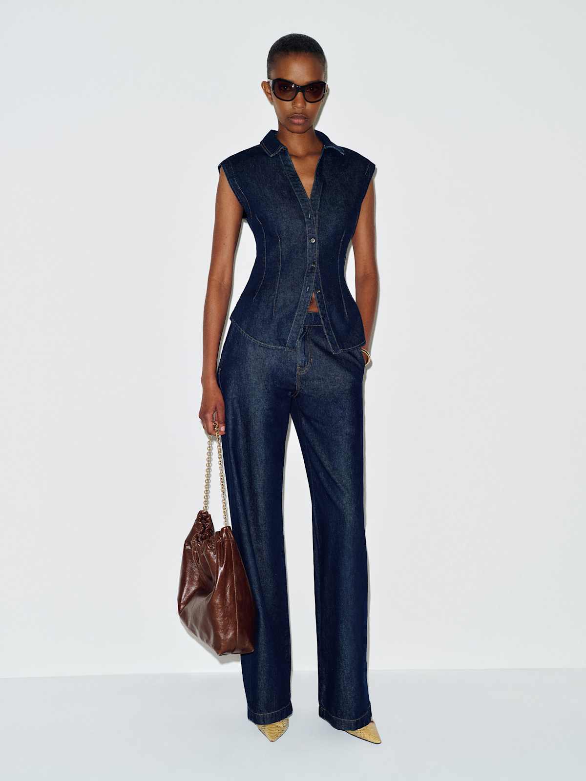 Veronica Denim Top