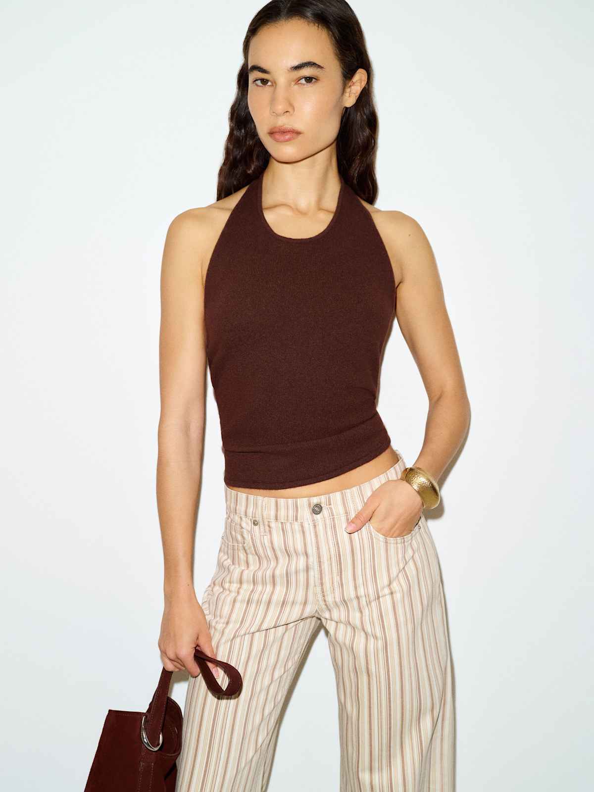 Quill Cashmere Halter Tank