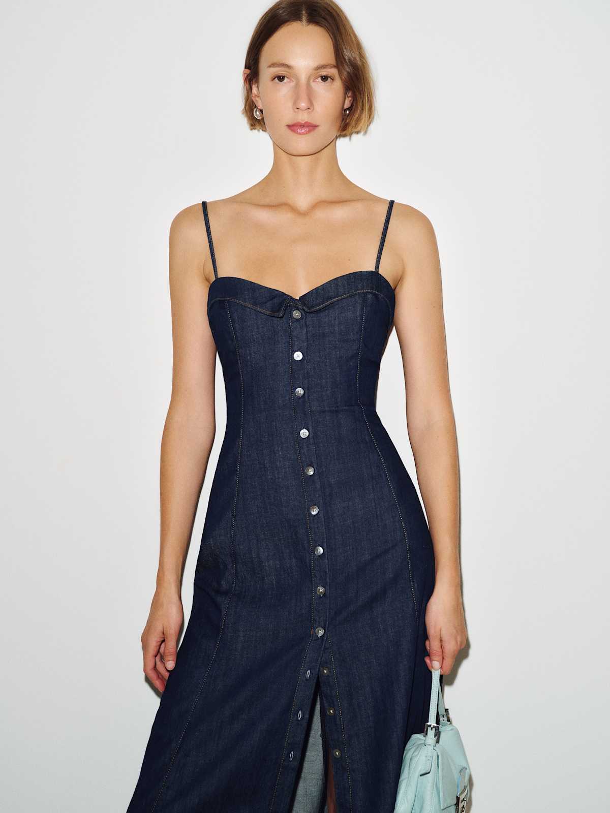 Ashtin Denim Midi Dress - thumbnail 5