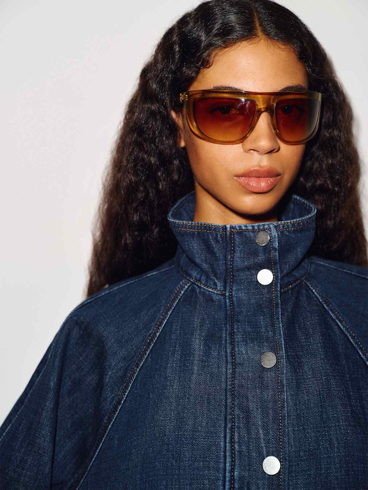 Corey Denim Bomber Jacket - thumbnail 5