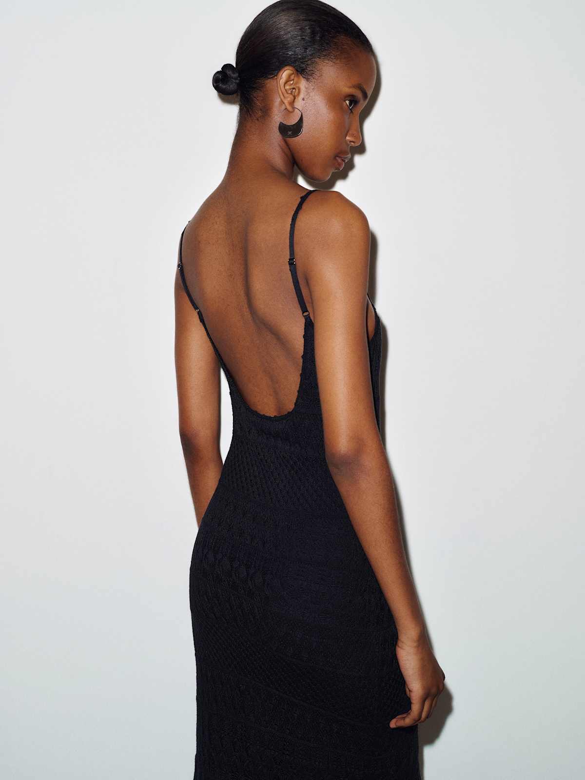 River Cotton Crochet Sweater Dress - thumbnail 3