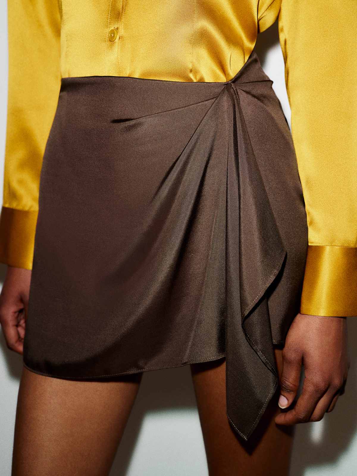 Milla Silk Skirt - thumbnail 3