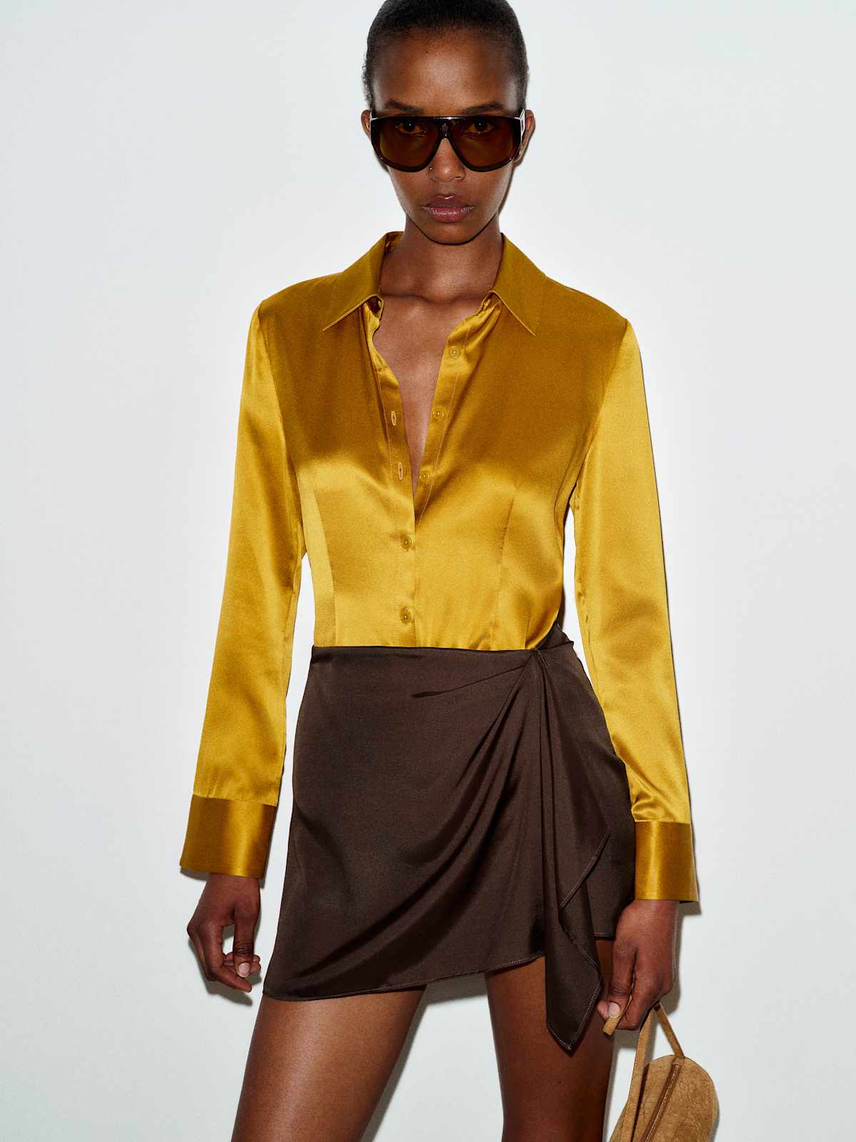 Milla Silk Skirt - thumbnail 5