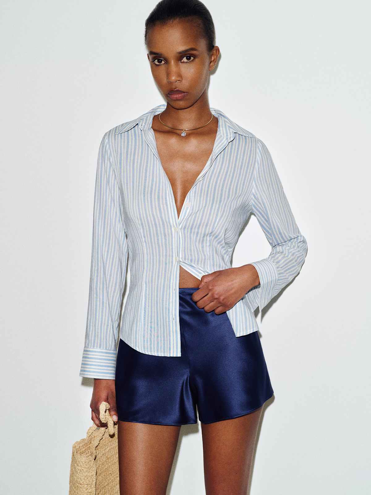 Raya Fitted Voile Shirt - thumbnail 3