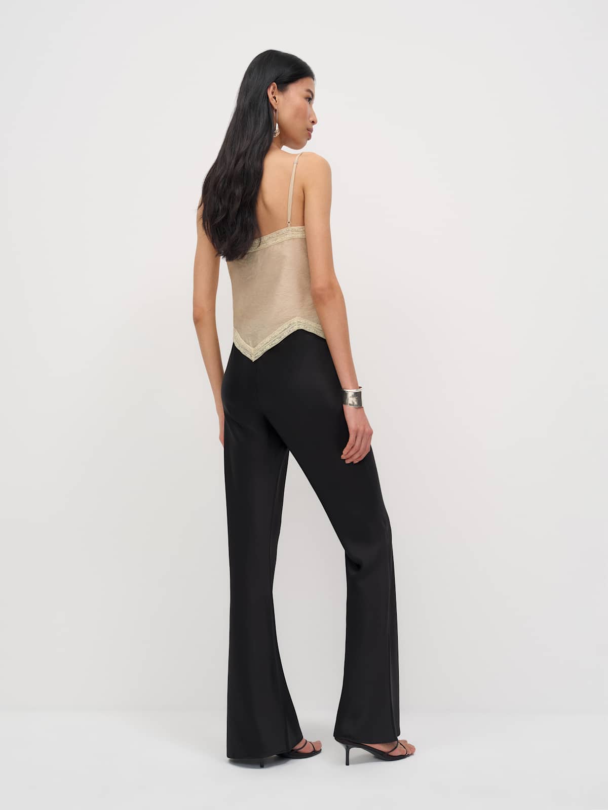 Gale Satin Mid Rise Long Pant - thumbnail 7
