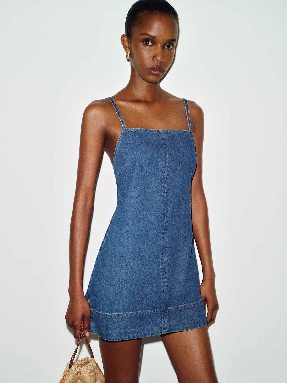 Lorena Denim Mini Dress - thumbnail 5