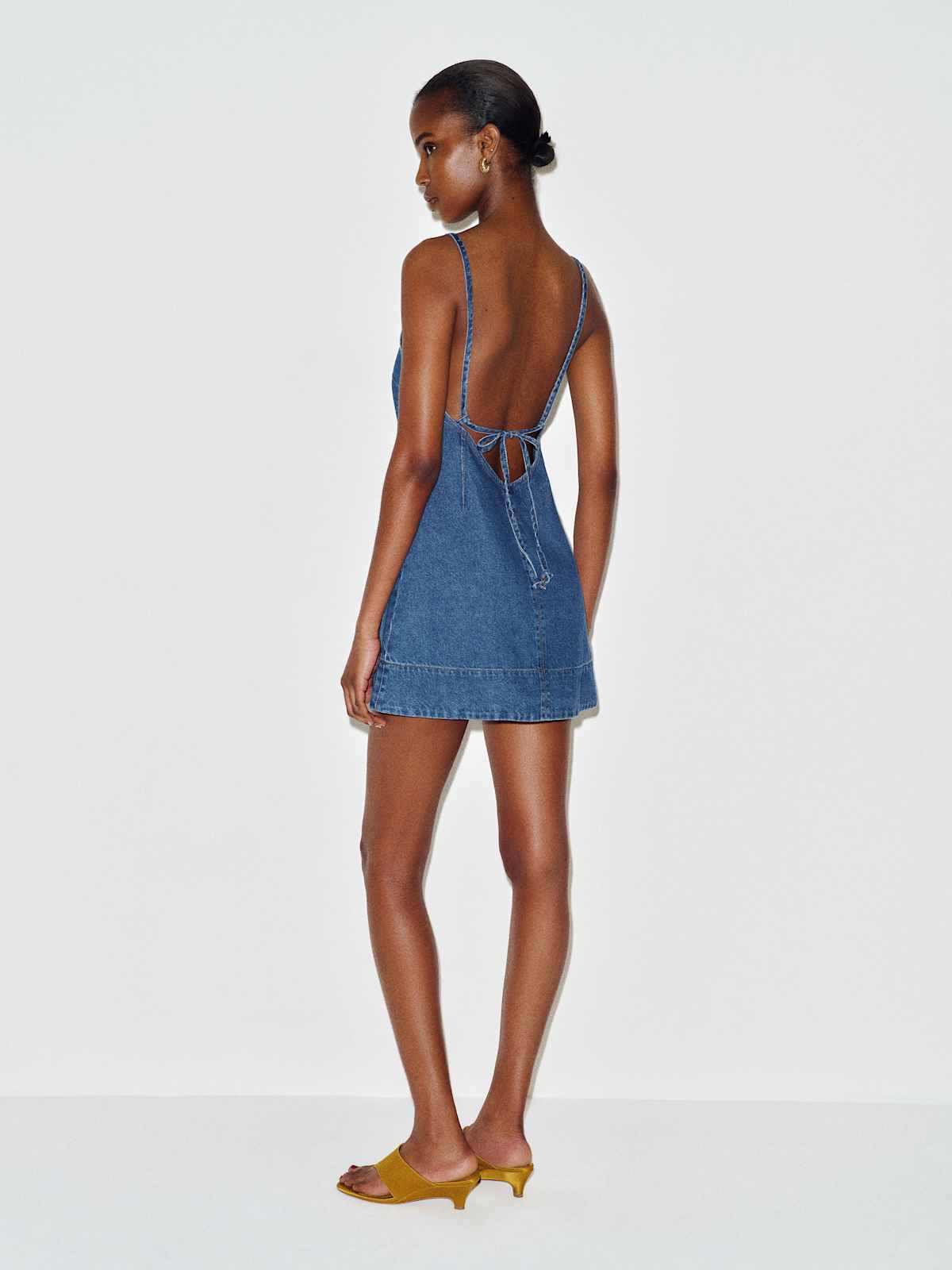 Lorena Denim Mini Dress - thumbnail 7