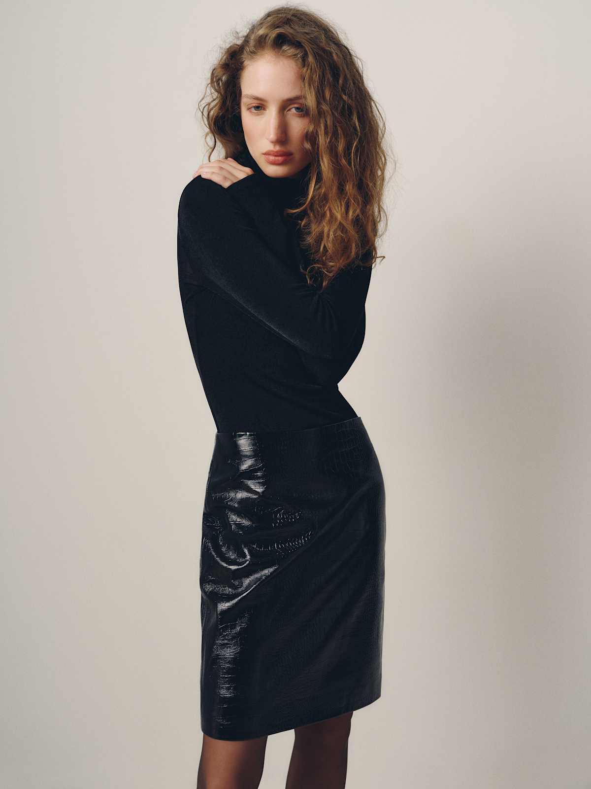 Veda Elle Leather Skirt