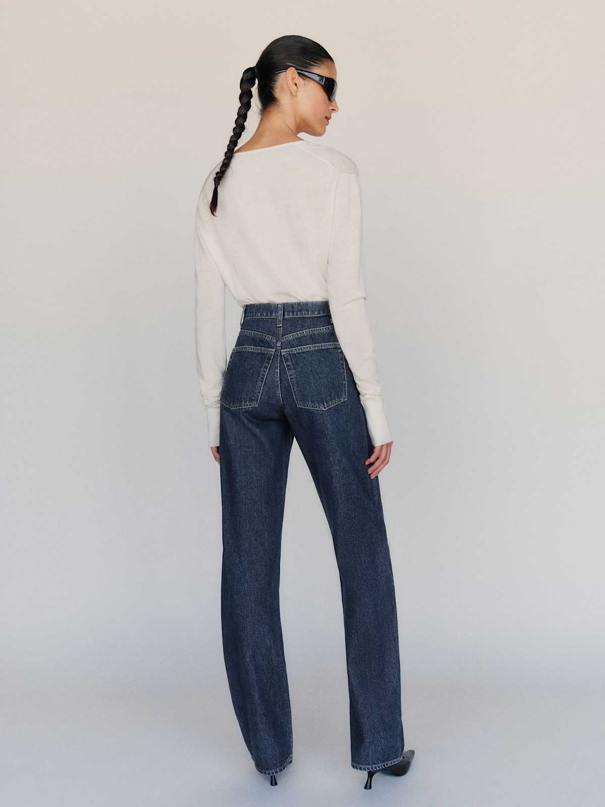 Gina High Rise Bow Leg Jeans - thumbnail 7