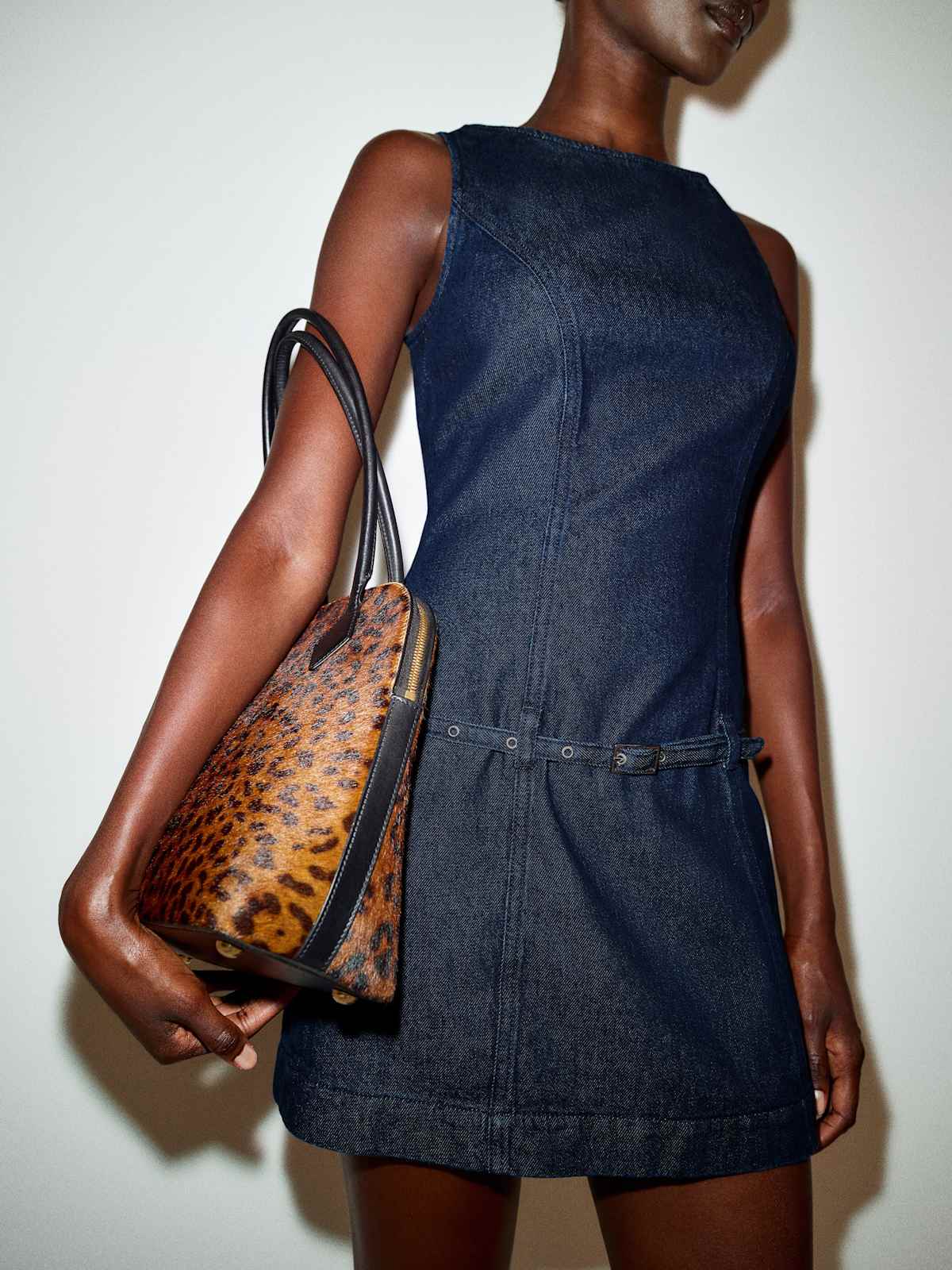 Alexis Denim Mini Dress - thumbnail 3