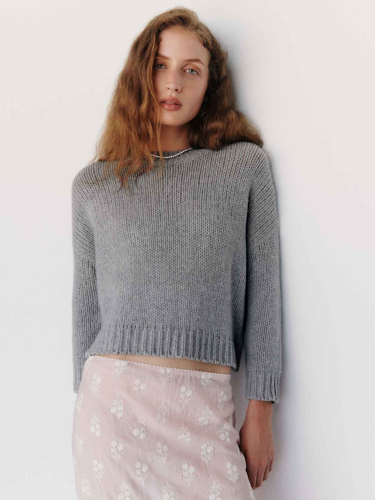 Cleo Cashmere Cropped Crew