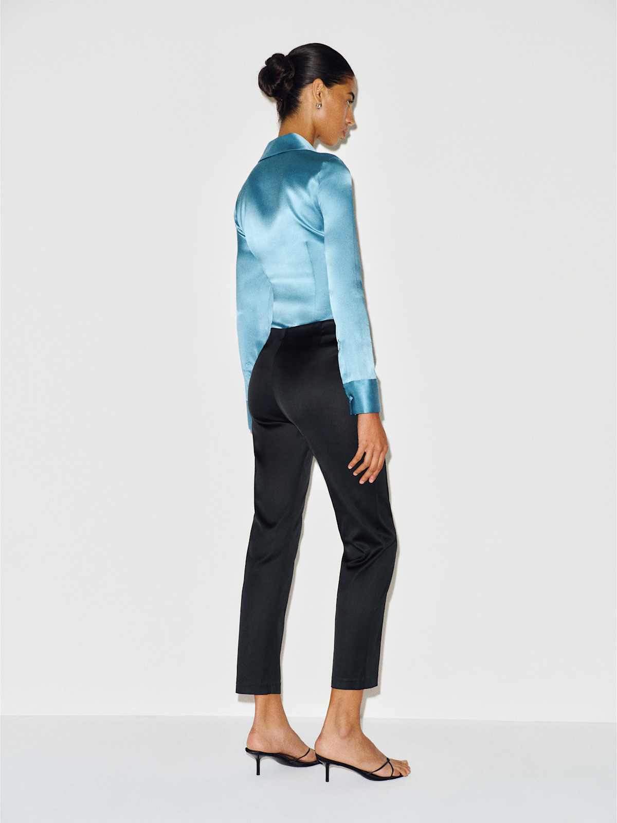 Hadley Mid Rise Satin Pant - thumbnail 7