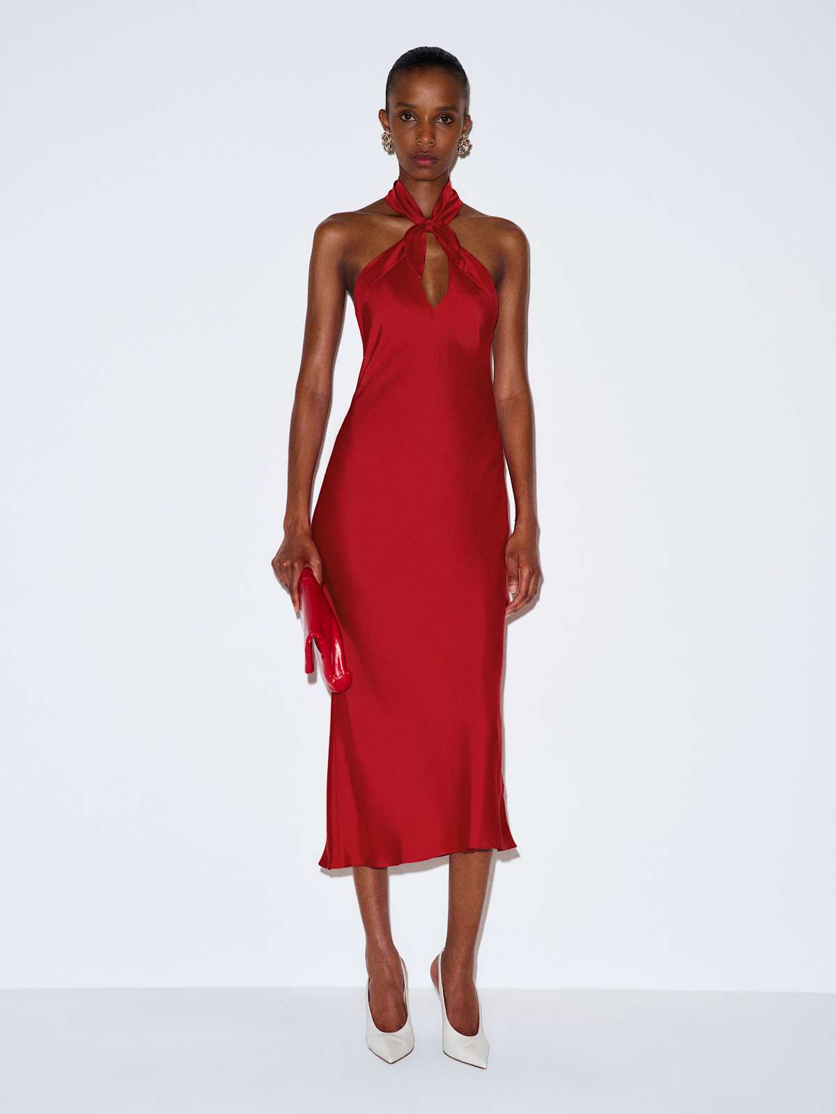 Meli Silk Twill Dress - thumbnail 9