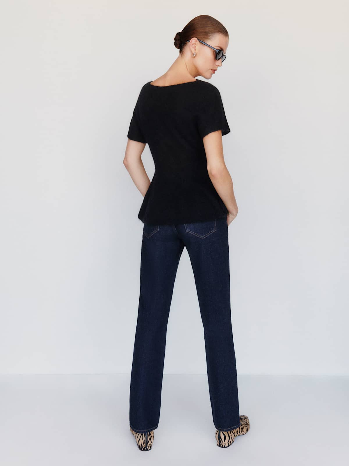 Anna Alpaca Peplum Sweater Top - thumbnail 5