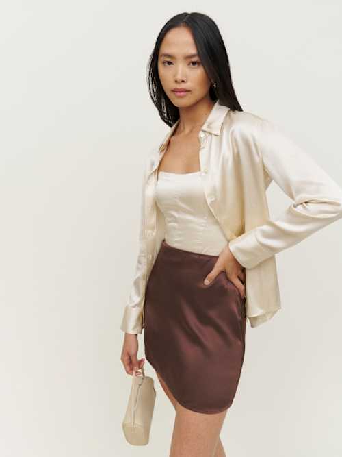 Benson Silk Skirt