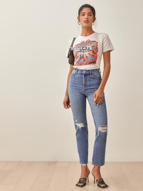Cynthia High Rise Straight Jeans