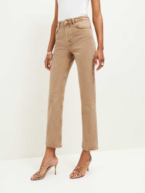 Cynthia High Rise Straight Jeans