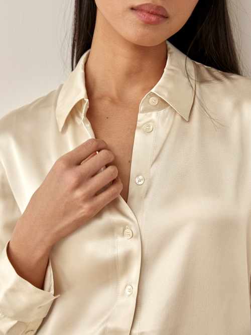 Sky Relaxed Silk Top