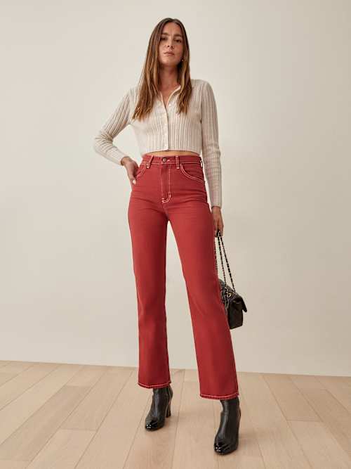 Cowboy High Rise Straight Jeans