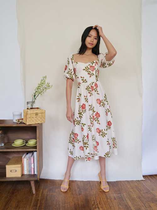 christening gown dress Rhode Black Halter-Neck Midi Dress  Club L London