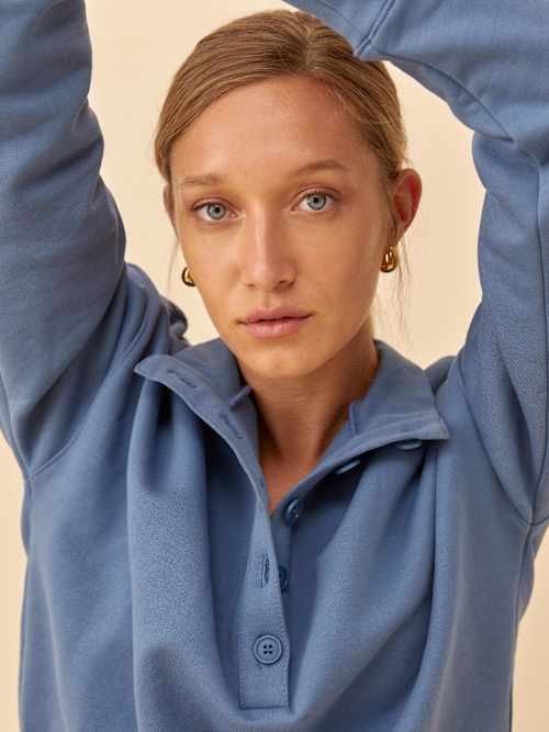 Marla Button Sweatshirt