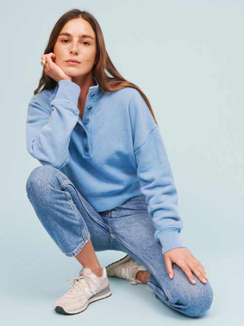 Marla Button Sweatshirt