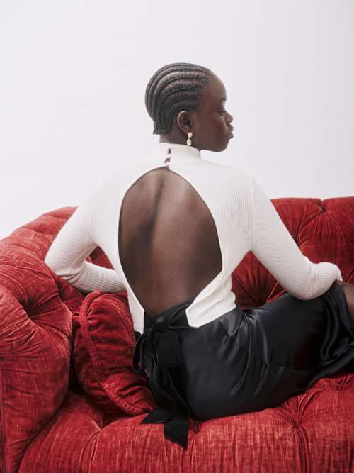 Osteria Open Back Sweater