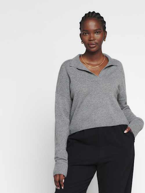 Cashmere Polo Sweater