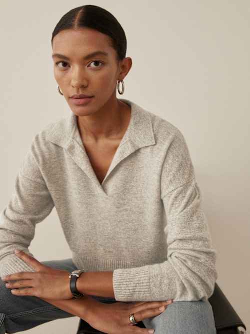 Cashmere Polo Sweater