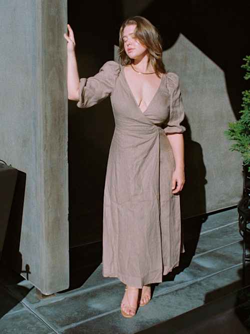 the assembly line v neck dress V-Neck Coat by The Assembly Line main image 1