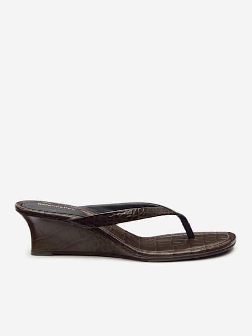 Reformation リフォーメーション アメリア ウェッジ サンダル Amelia Thong Wedge Sandal