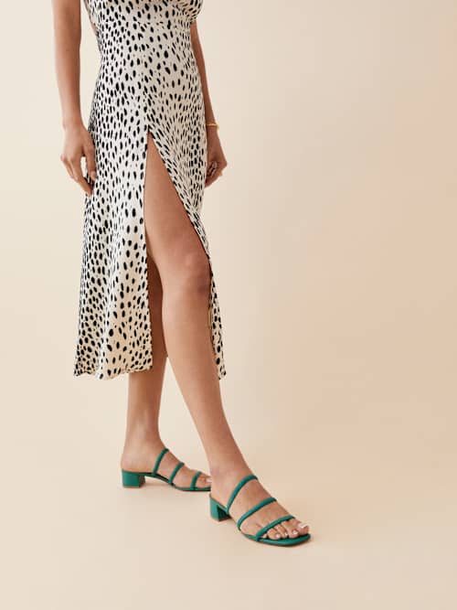 Assunta Strappy Block Heel Mule