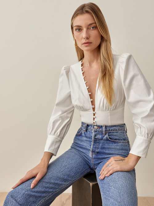 Reformation リフォーメーション アギー トップ Search Results | Reformation