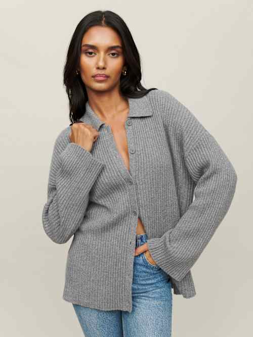 Fantino Cashmere Collared Cardigan