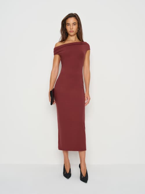 Reformation Jamen Knit Dress | Red | XS