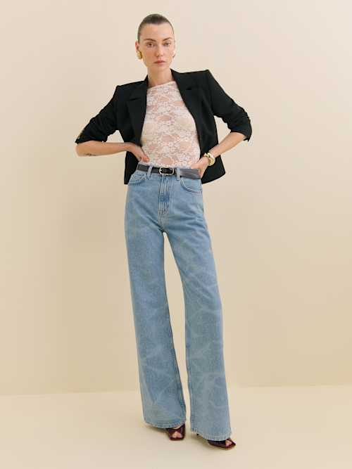 Cary High Rise Slouchy Wide Leg Jeans