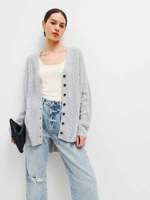 Giusta Oversized Cashmere Cardigan