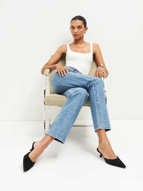 靴 Wilda Kitten Mule Woven Ivory Reformation Wilda Kitten Mules | Shopbop