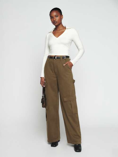 Landy Wide Leg Cargo Jeans