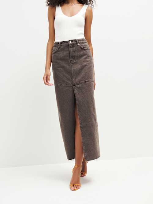 Tazz Maxi Denim Skirt